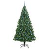 vidaXL &Aacute;rvore de Natal Artificial Verde 240 cm PVC, A&ccedil;o e Pl&aacute;stico