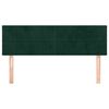 vidaXL Cabeceiras verde-escuro 144x5x78/88 cm veludo