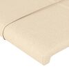 vidaXL Cabeceira de cama tecido 80x5x78/88 cm creme