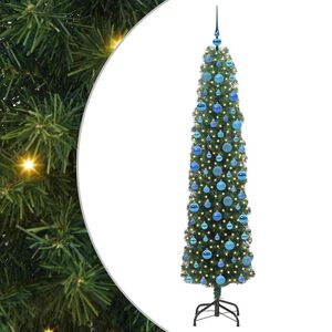 vidaXL &Aacute;rvore de Natal Artificial Verde 180 cm PVC e A&ccedil;o e Pl&aacute;stico
