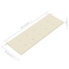 vidaXL Banco de jardim 3 lugares c/ almofadão 150 cm eucalipto maciço
