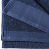 vidaXL Toalhas de banho 5 pcs algodão 450 g 70x140 cm azul-marinho