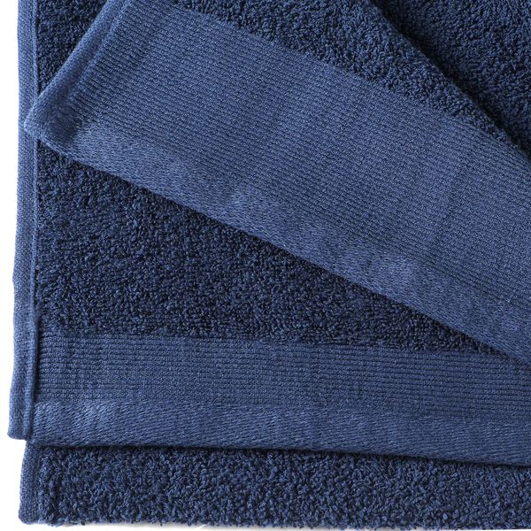 vidaXL Toalhas de banho 5 pcs algodão 450 g 70x140 cm azul-marinho