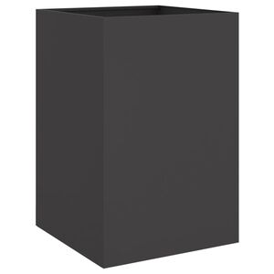 vidaXL Vaso/floreira 52x48x75 cm a&ccedil;o preto