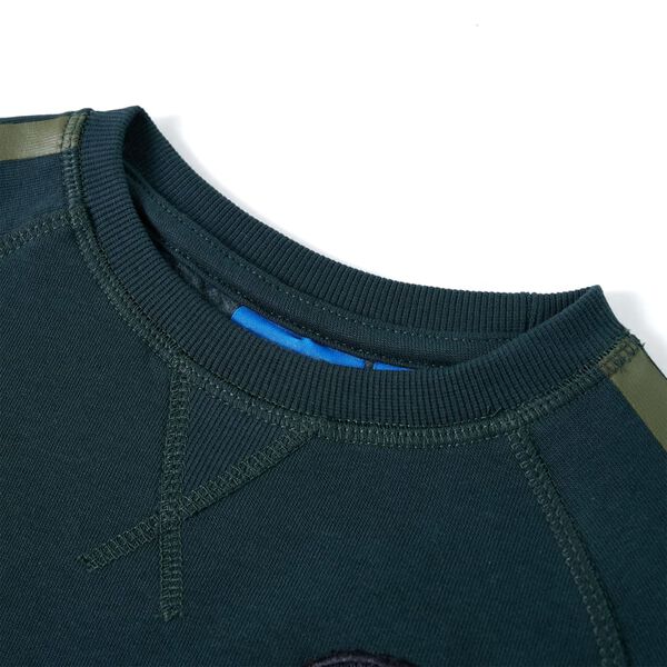 Sweatshirt para crian&ccedil;a verde-musgo 104