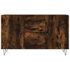 vidaXL Aparador 100x36x60 cm derivados de madeira carvalho fumado