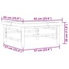 vidaXL Mesa de jardim 65 x 65 x 30 cm bambu