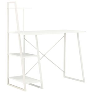 vidaXL Secret&aacute;ria com unidade de prateleiras 102x50x117 cm branco