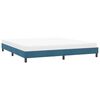 vidaXL Estrutura de cama sem colchão 180x210 cm veludo azul-escuro