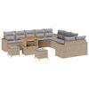 vidaXL Conjunto de Sof&aacute; de Jardim 17 unid. 10-N&uacute;mero de lugares