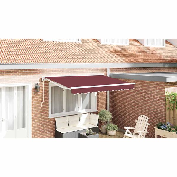 vidaXL Estrutura de Toldo Borgonha 300 x 200 cm
