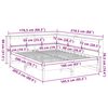 vidaXL Cama com estante sem colch&atilde;o 160x200 cm pinho maci&ccedil;o