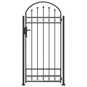 vidaXL Poste de Cerca ASSEN 200 x 88 x 14 cm A&ccedil;o Cinzeto Tranc&aacute;vel
