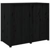 vidaXL Arm&aacute;rio de cozinha p/ exterior 106x55x92 cm pinho maci&ccedil;o preto