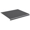 vidaXL Tecido de substitui&ccedil;&atilde;o para toldo 4x3,5 m antracite