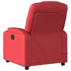 vidaXL Poltrona de massagens reclinável couro artificial vermelho