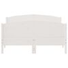 vidaXL Cama sem colch&atilde;o 160x200 cm madeira de pinho maci&ccedil;a branco