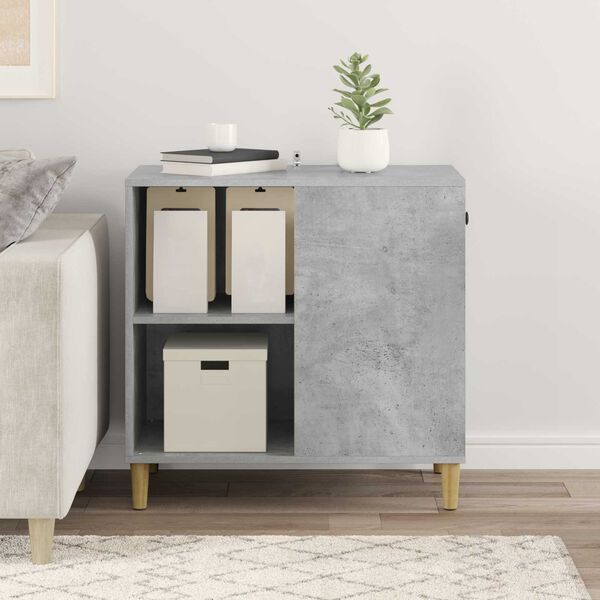 vidaXL Casa para Gatos Concreto 72 x 42,5 x 70 cm Madeira processada