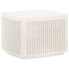 vidaXL Mesa de jardim 53x53x40 cm pl&aacute;stico branco