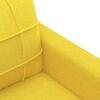 vidaXL Sof&aacute; de 2 lugares 120 cm tecido amarelo-claro