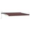 vidaXL Toldo Retr&aacute;til El&eacute;trico Castanho e Antracite 5 x 3 m