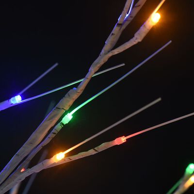 vidaXL Árvore de Natal 200 LEDs salgueiro int./ext. 2,2m colorido