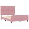 vidaXL Cama Box com cabeceira Rosa 140 x 200 cm Veludo