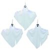 vidaXL Fantasma de Halloween Pendente 3 pcs Branco Poli&eacute;ster