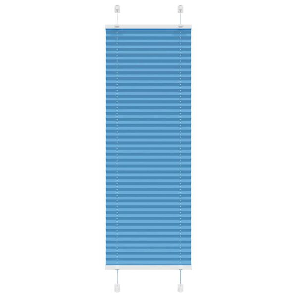 vidaXL Plissado Cego Azul 50x150 cm Largura Tecido 49,4 cm Poliéster