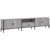 vidaXL M&oacute;vel TV c/ gaveta 200x25x44 cm derivados madeira cinza sonoma