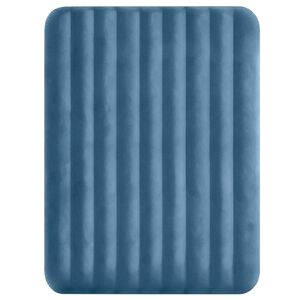 INTEX Cama de Ar com Bomba INTEX Azul Escuro e Cinza 152 x 203 x 25 cm