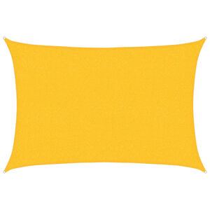vidaXL Para-sol estilo vela retangular 160 g/m&sup2; 2x2,5 m PEAD amarelo