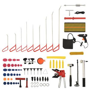 vidaXL 76 pcs conjunto ferramentas repara&ccedil;&atilde;o de mossas sem repintura