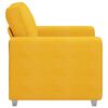 vidaXL Poltrona 100x77x82 cm tecido corduroy amarelo-claro