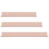vidaXL Prateleira Flutuante 3 pcs Rosa 40 x 9 x 2,5 cm A&ccedil;o