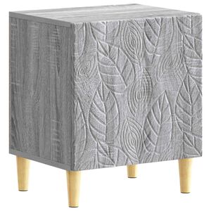vidaXL Mesa-de-cabeceira Sonoma cinzento 43 x 34,5 x 50 cm