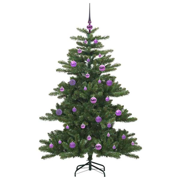 vidaXL &Aacute;rvore de Natal Articulada Artificial Verde 150 cm PVC e A&ccedil;o