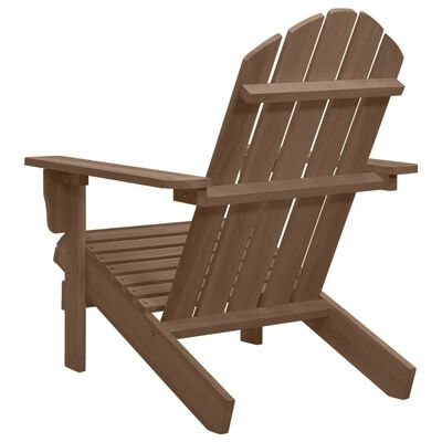 vidaXL Cadeira de jardim madeira castanho