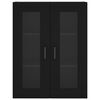 vidaXL Armário de parede 69,5x34x90 cm preto