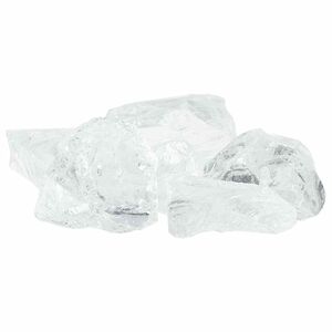 vidaXL Pedras de Jardim Branco 12 cm Vidro