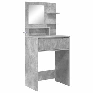 vidaXL Mesas de Maquiagem para Quarto Cinzento 80 x 39,6 x 135 cm