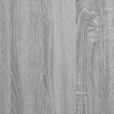 vidaXL Banco sapateira 70x38,5x49 cm derivados madeira cinzento sonoma