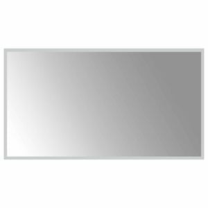 vidaXL Espelho de banheiro LED Transparente 90 x 50 cm vidro temperado