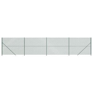 vidaXL Cerca de arame com flange 1,4x10 m verde