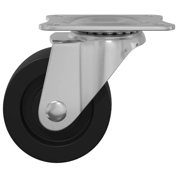 vidaXL Rod&iacute;zio Girat&oacute;rio 2 pcs Prateado 60 x 60 x 50 mm Ferro e nylon