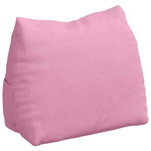 vidaXL Travesseiro para Costas Rosa 45 x 20 x 35 cm tecido