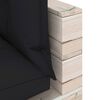 vidaXL Conj. lounge de paletes para jardim 5 pcs c/ almofad&otilde;es pinho