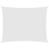 vidaXL Para-sol estilo vela tecido oxford retangular 5x7 m branco