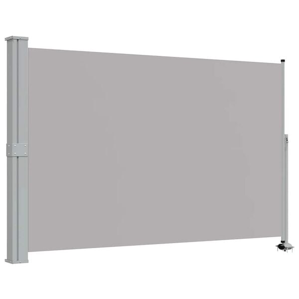 vidaXL Toldo lateral retr&aacute;til para p&aacute;tio 160x300 cm cinzento