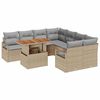 vidaXL Conjunto de Sof&aacute; de Jardim 9 unid. 8-N&uacute;mero de lugares